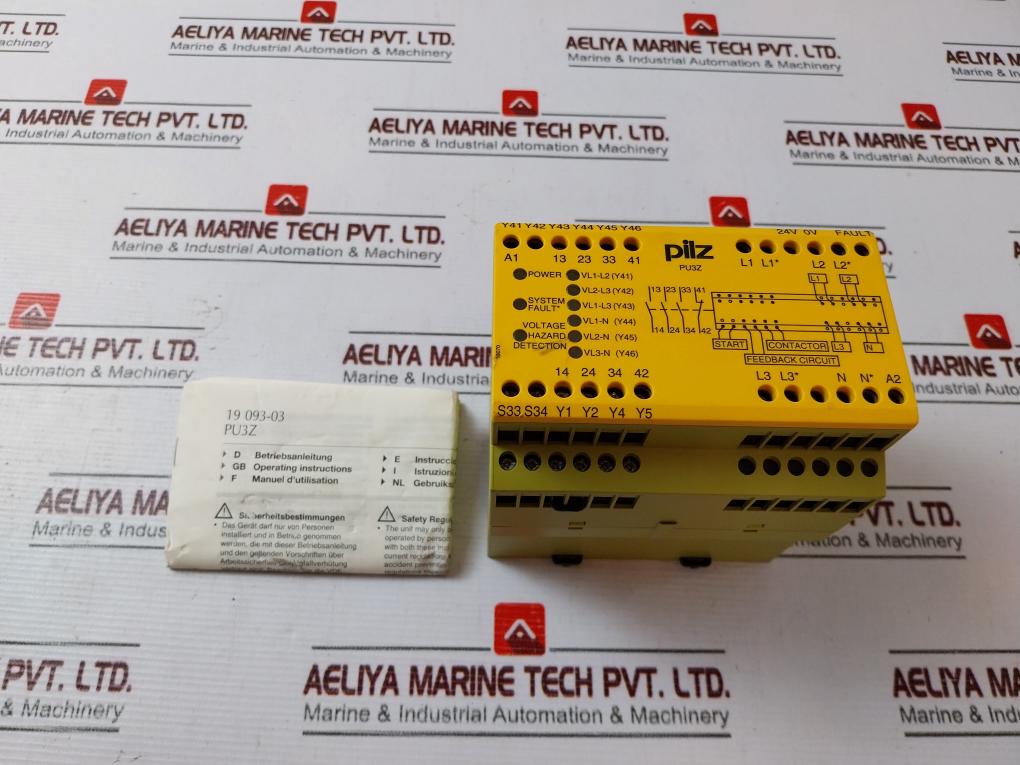 Pilz Pu3Z 775510 Safety Relay 24Vac/Dc