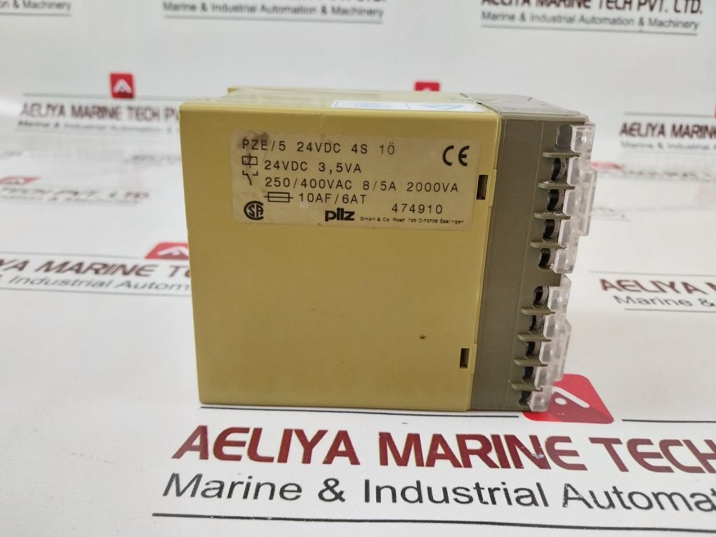 Pilz Pze/5 24Vdc 4S 1O Safety Relay