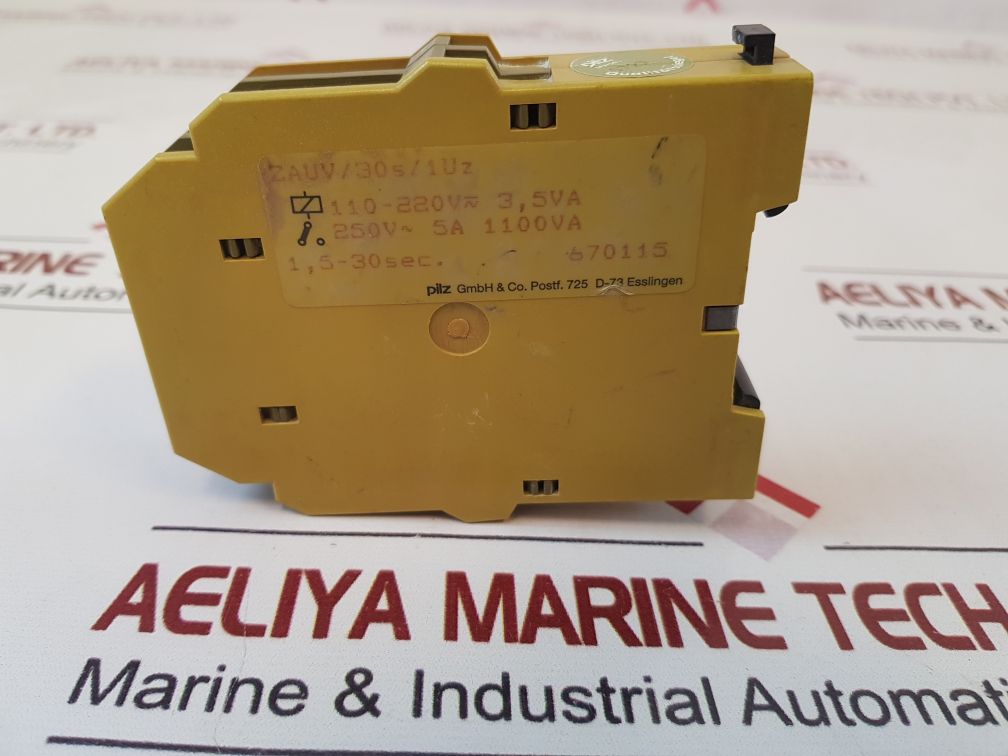 Pilz Zauv/30S/1Uz Safety Relay 110-220V~ 3,5Va