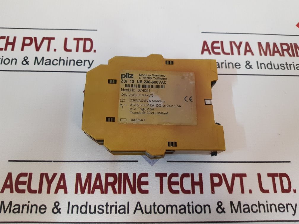 Pilz Zsi 1S Ub 230-600Vac Safety Relay