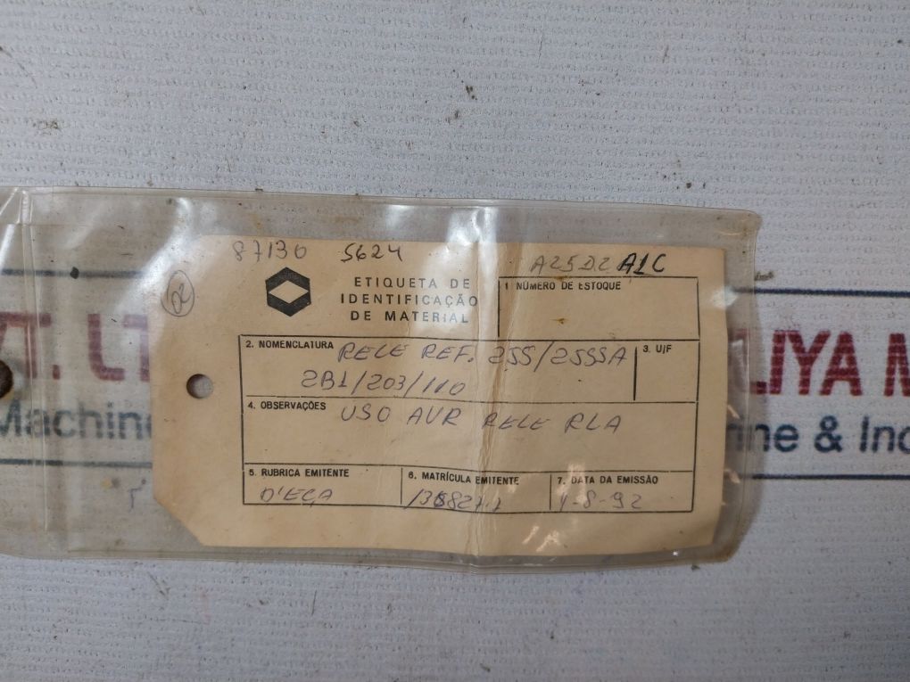 Pioden Controls 255/2555A Relay 2B1/203/110