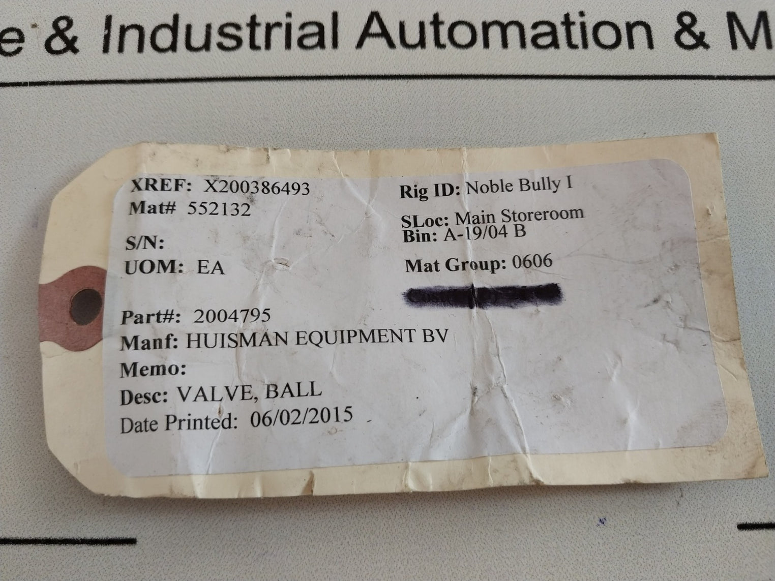 Pister/Huisman 1113 Bkh-16S Ball Valve