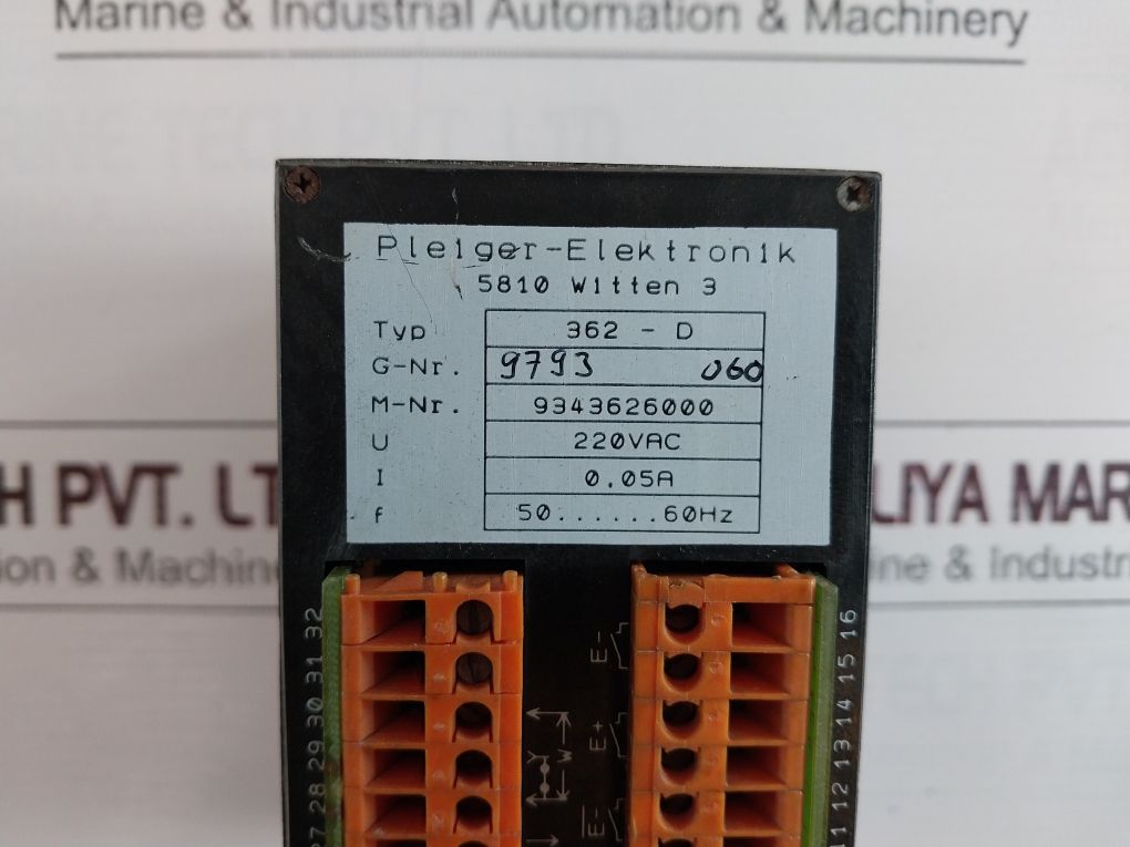 Pleiger-elektronik 5810 Witten 3 Controller 362-d