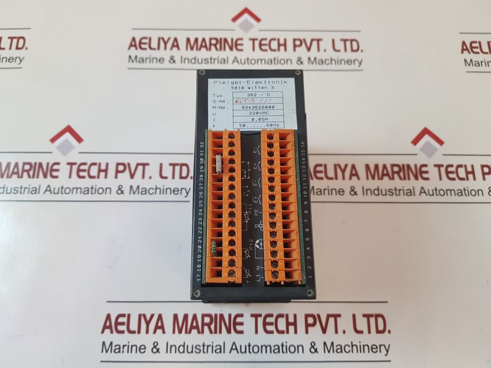 Pleiger Elektronik 5810 Witten 3 362-d Controller 220Vac 0.05A 50/60Hz