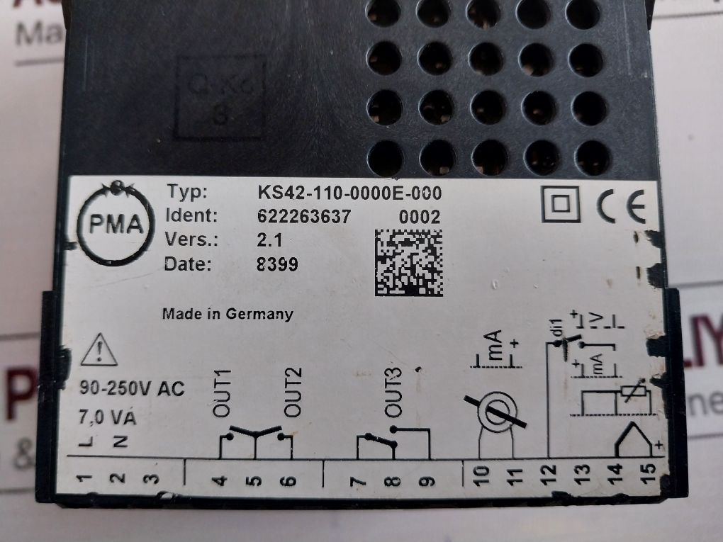 Pma Ks 42-1 Universal Ks42-110-0000E-000 Temperature Controller 90-250V Ac