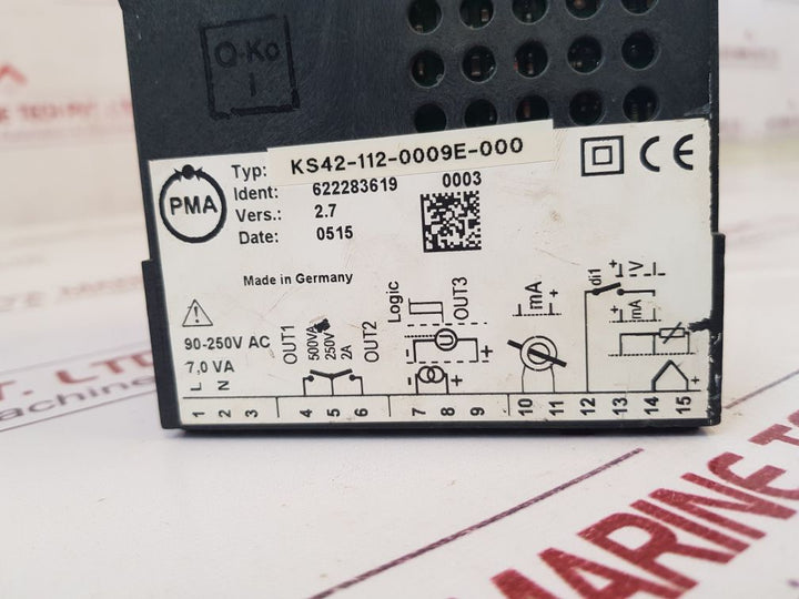 Pma Ks42-112-0009E-000 Temperature Controller Vers.2.7