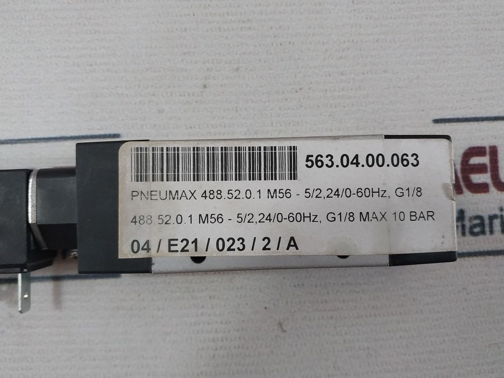 Pneumax 488.52.0.1.M56 Single Solenoid Valve 24V Ac/9Va