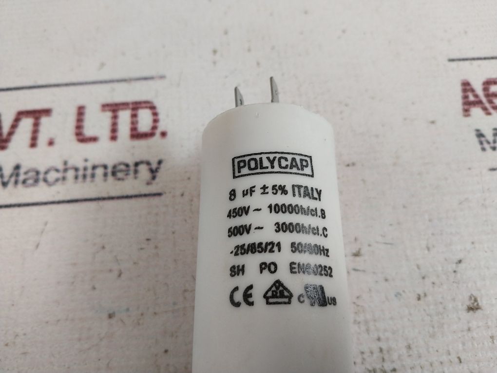 Polycap En60252 Capacitor 8 µF ± 5%