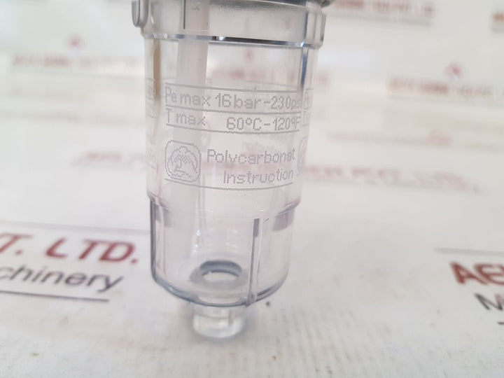 Polycarbonat Pe Max 16Bar – 230 Psi Pressure Regulator