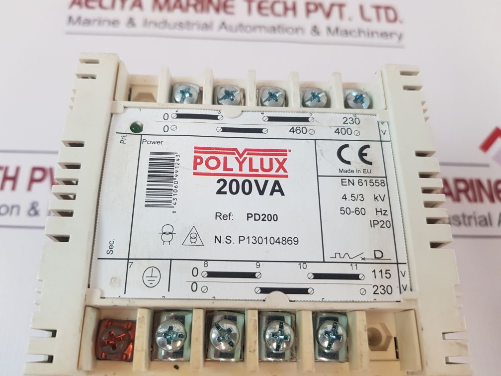 Pd200 Polylux Pd200 Transformer 200Va – Aeliya Marine Tech
