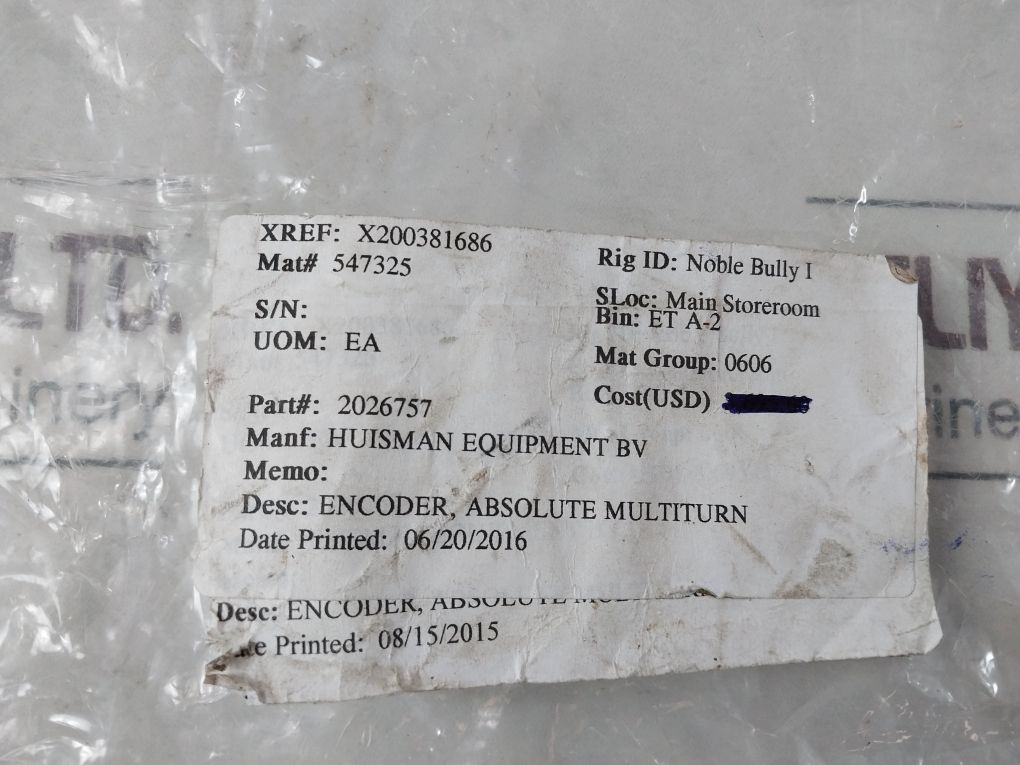 Posital Fraba Oce-s101G-1212-f10W-hfe Absolute Multiturn Encoder