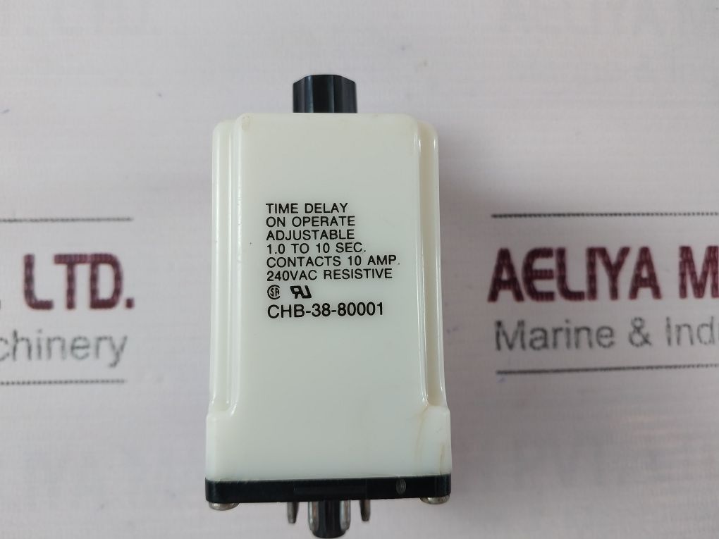 Potter & Brumfield Chb-38-80001 Time Delay Relay 1.0 To 10 Sec