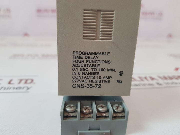 Potter & Brumfield Cns-35-72 Programmable Time Delay With Sr2P-06 Base
