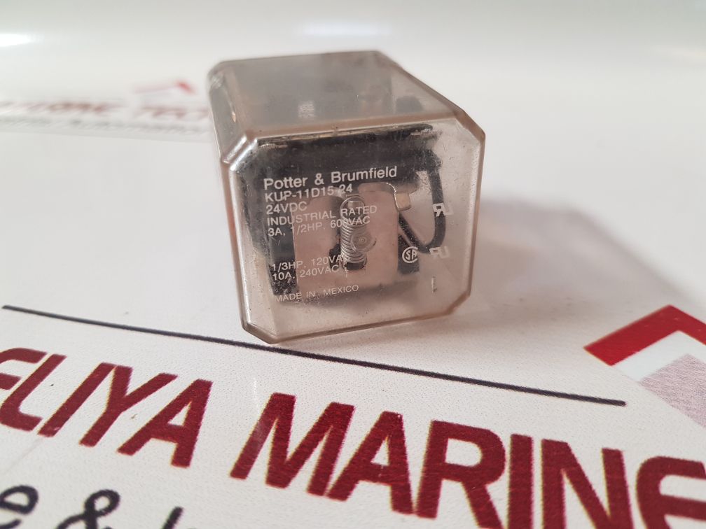 Potter & Brumfield Kup-11D15-24 Cube Power Relay 24Vdc
