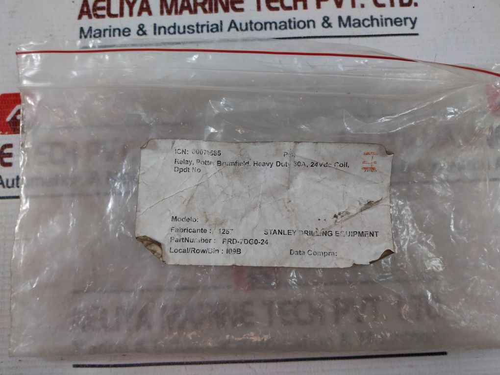 Potter & Brumfield Prd-7Dg0-24 Relay Coil 30A 24Vdc 1.5Hp