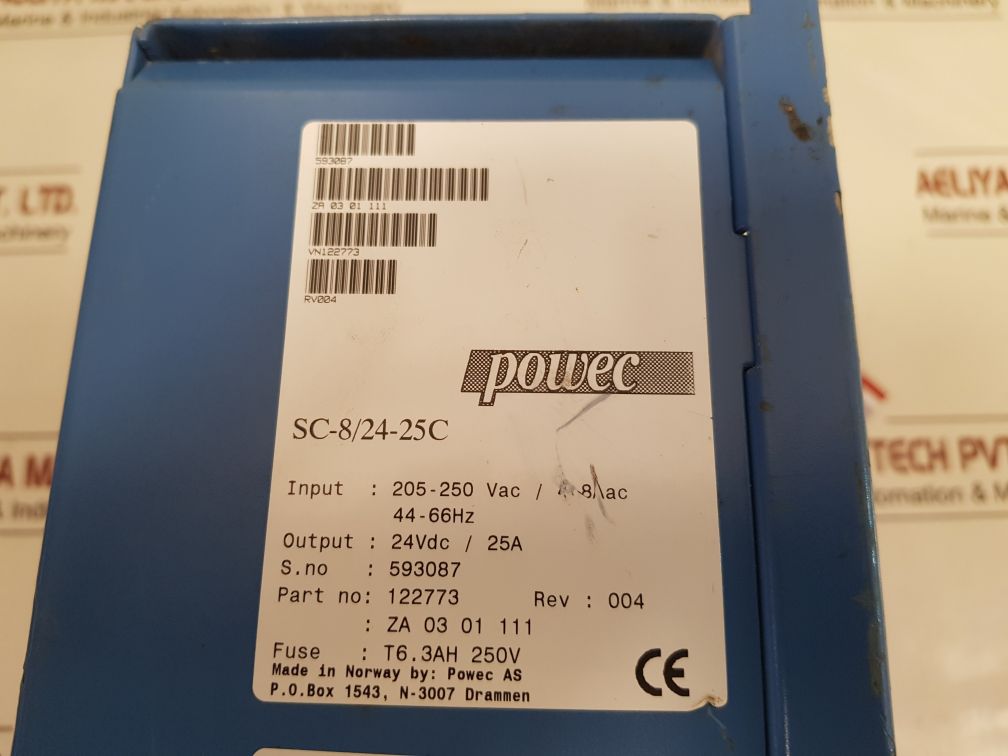 Powec Sc-8/24-25C Switch Mode Power Supply 122773