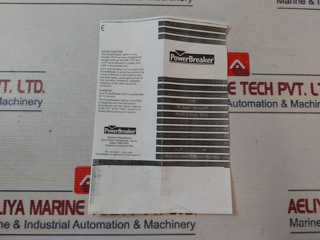 Powerbreaker J62 16 Amp In-line Portable Rcd