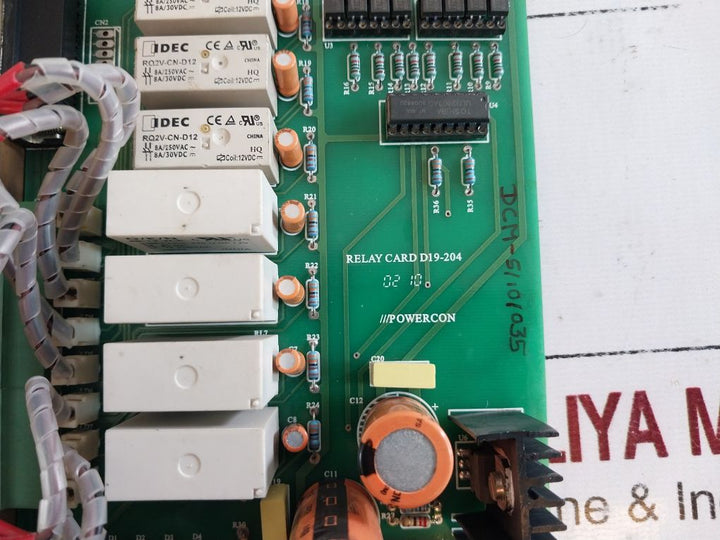 Powercon Relay Card D19-204 Digital Output Module