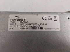 Powernet Adc8440 Power Supply 27.4Vdc 10A