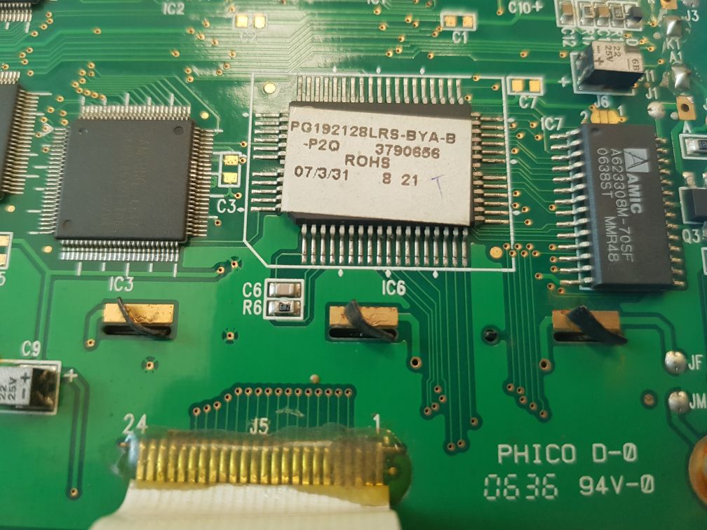 Powertip Pg192128B-p2 Lcd Control Panel Pg19218Lrs-bya-b