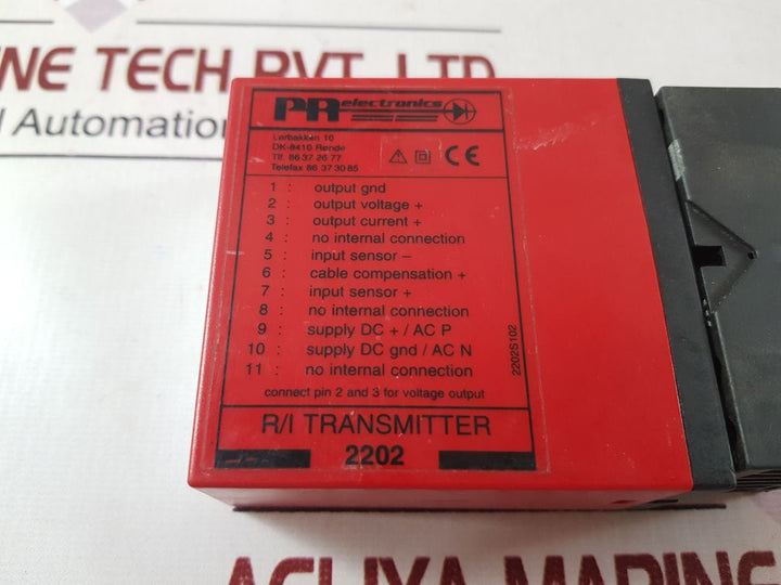 Pr electronics 2202 r/i transmitter