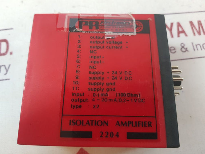 Pr Electronics 2204 Isolation Amplifier Type X2
