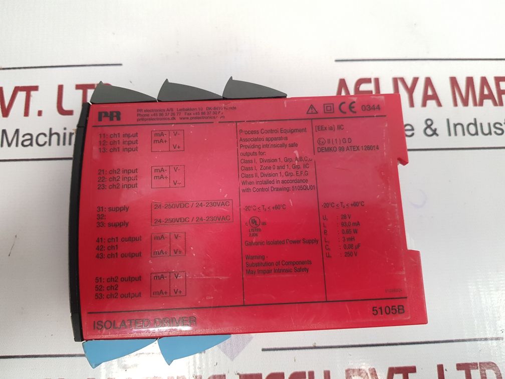 Pr Electronics 5105B Isolated Driver 5105B02B/5105S204