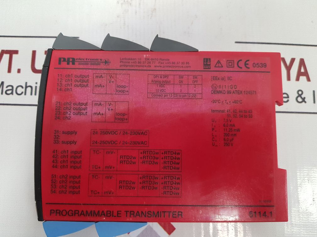 Pr Electronics 5114B Programmable Transmitter 5114B