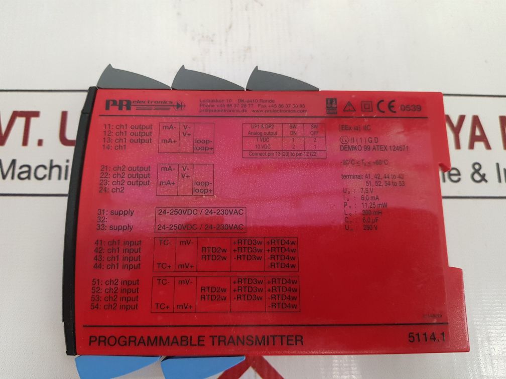 Pr Electronics 5114B Programmable Transmitter 5114B1B/5114S305