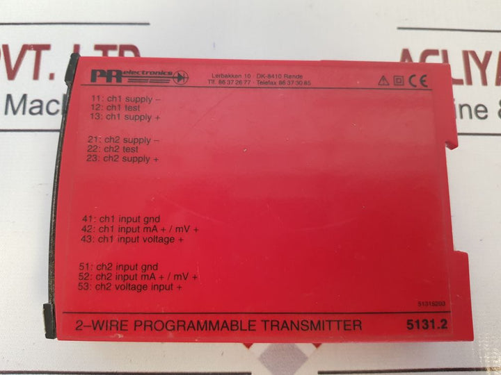 Pr Electronics 5131.2 2-wire Programmable Transmitter 5131