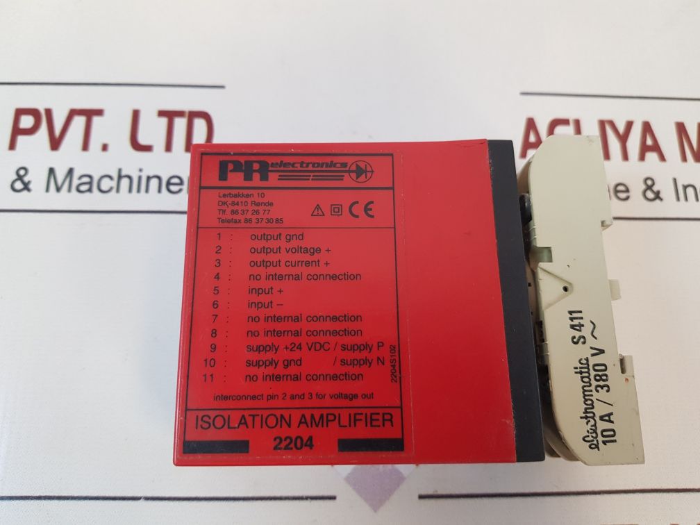 Pr Electronics 2204 B2D Isolation Amplifier With Base
