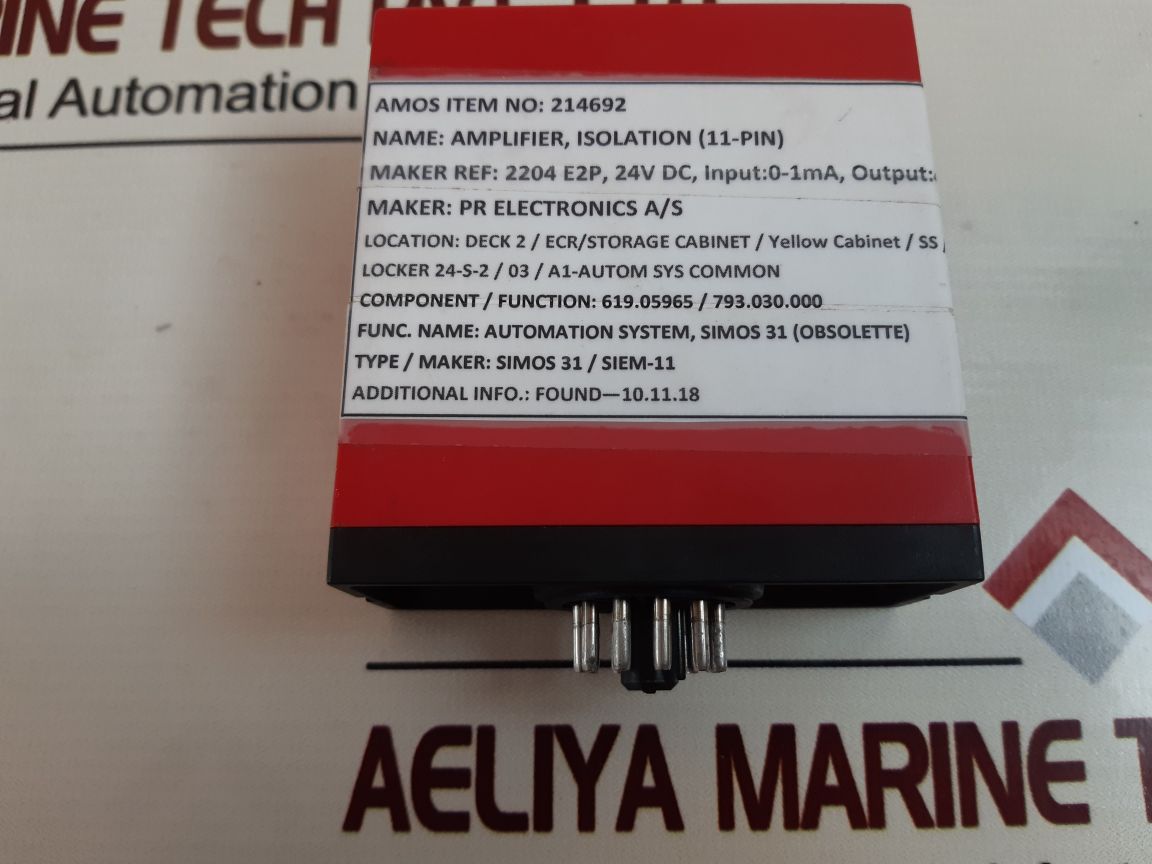 Pr Electronics 2204 Isolation Amplifier 2204S102
