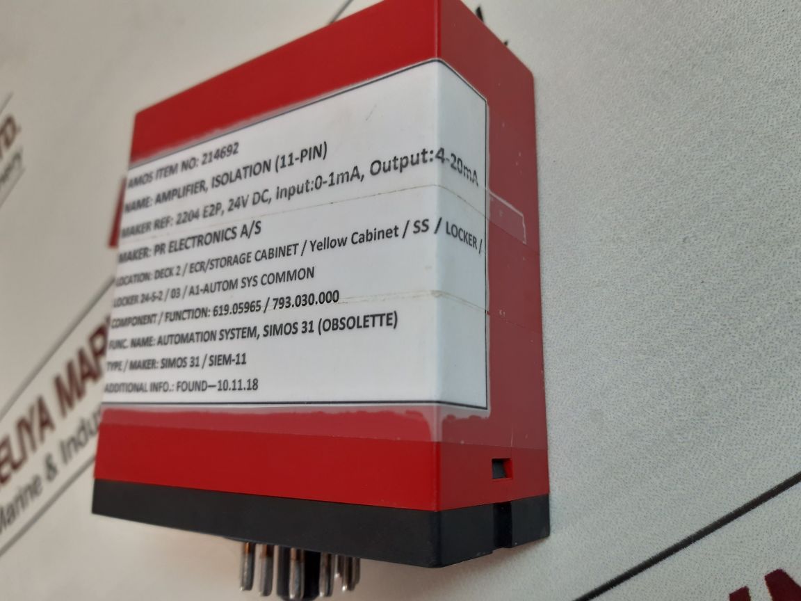 Pr Electronics 2204 Isolation Amplifier 2204S102
