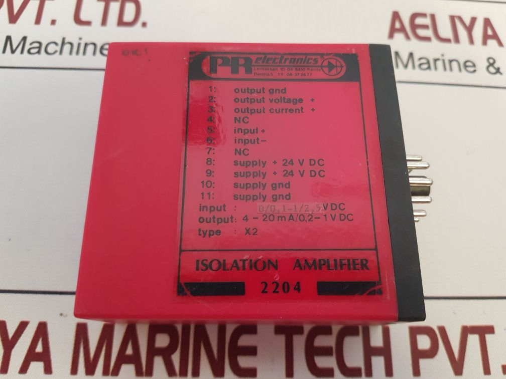 Pr Electronics 2204 Isolation Amplifier Type X2