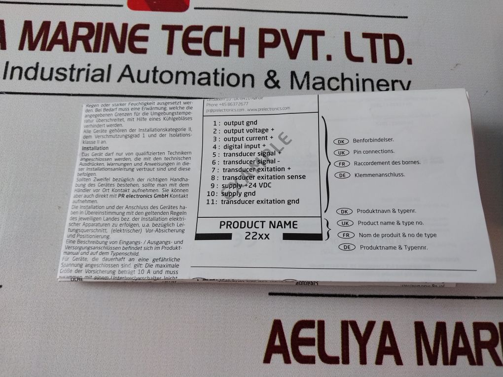 Pr Electronics 2204 Isolation Amplifier 2204B2P