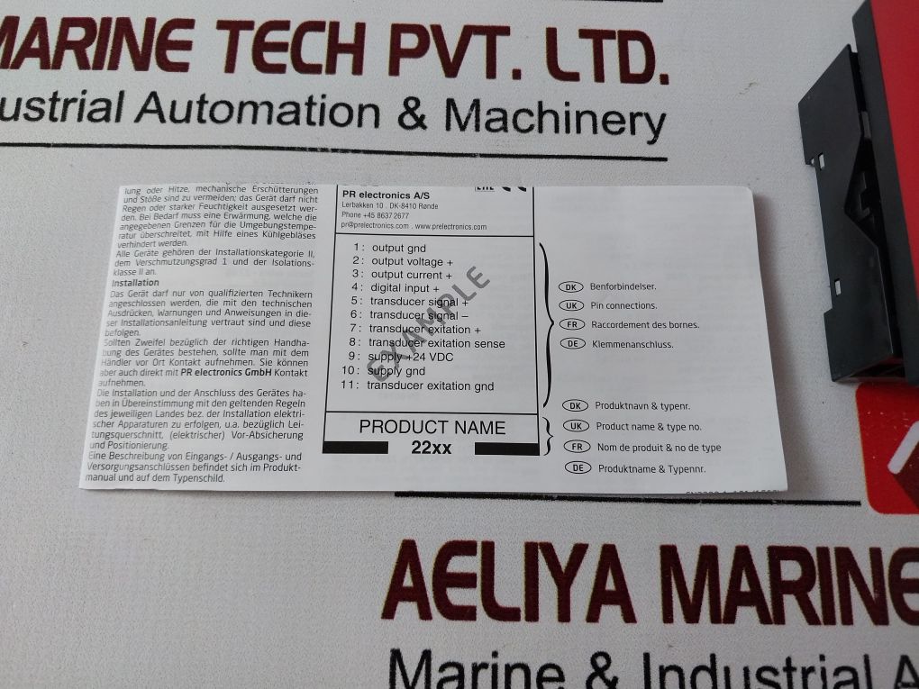 Pr Electronics 2204 Isolation Amplifier With Base
