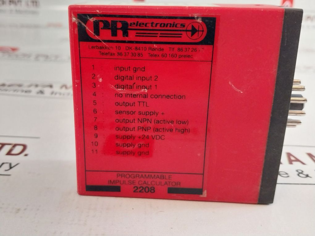 Pr Electronics 2208 Cc1D Programmable Pulse/Impulse Calculator