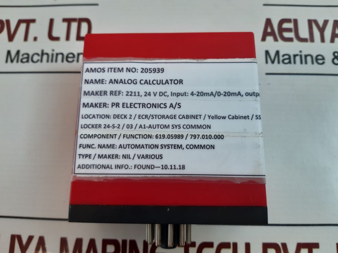 Pr Electronics 2211 Analog Calculator
