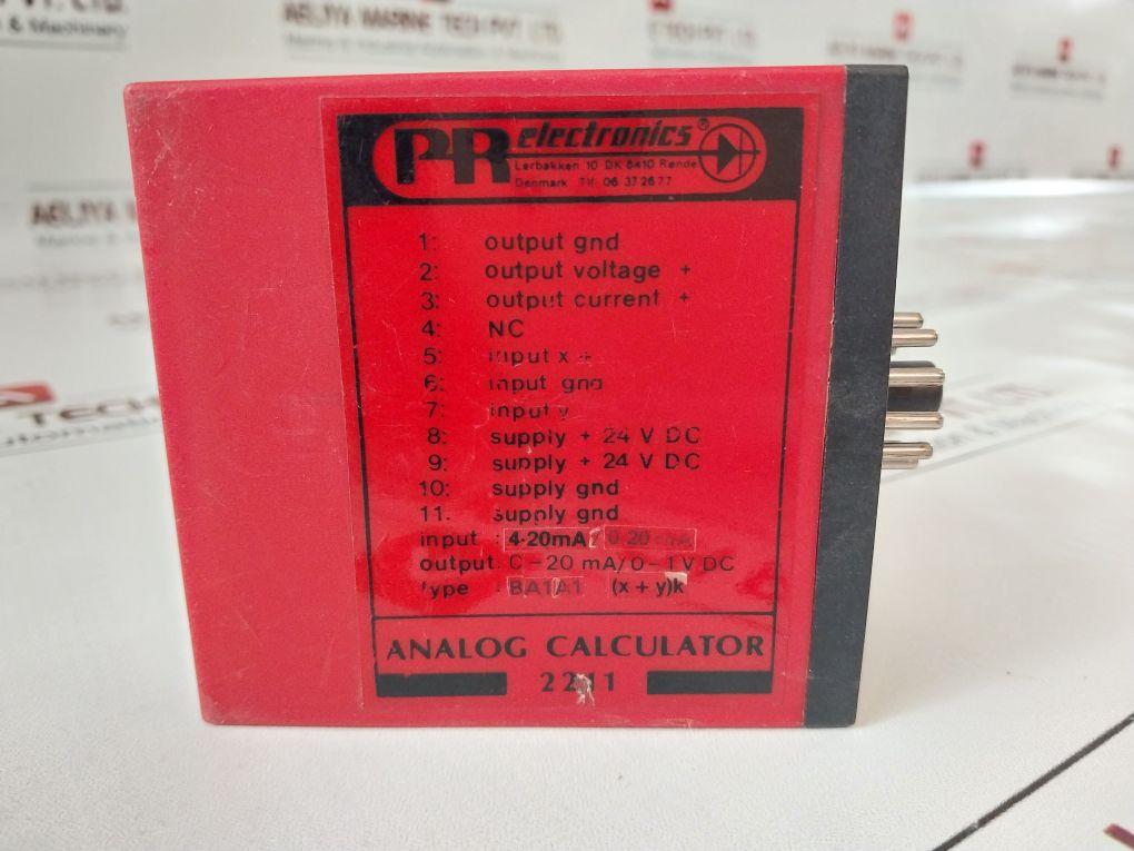 Pr Electronics 2211 Analog Calculator Ba1A1 (X+Y)K