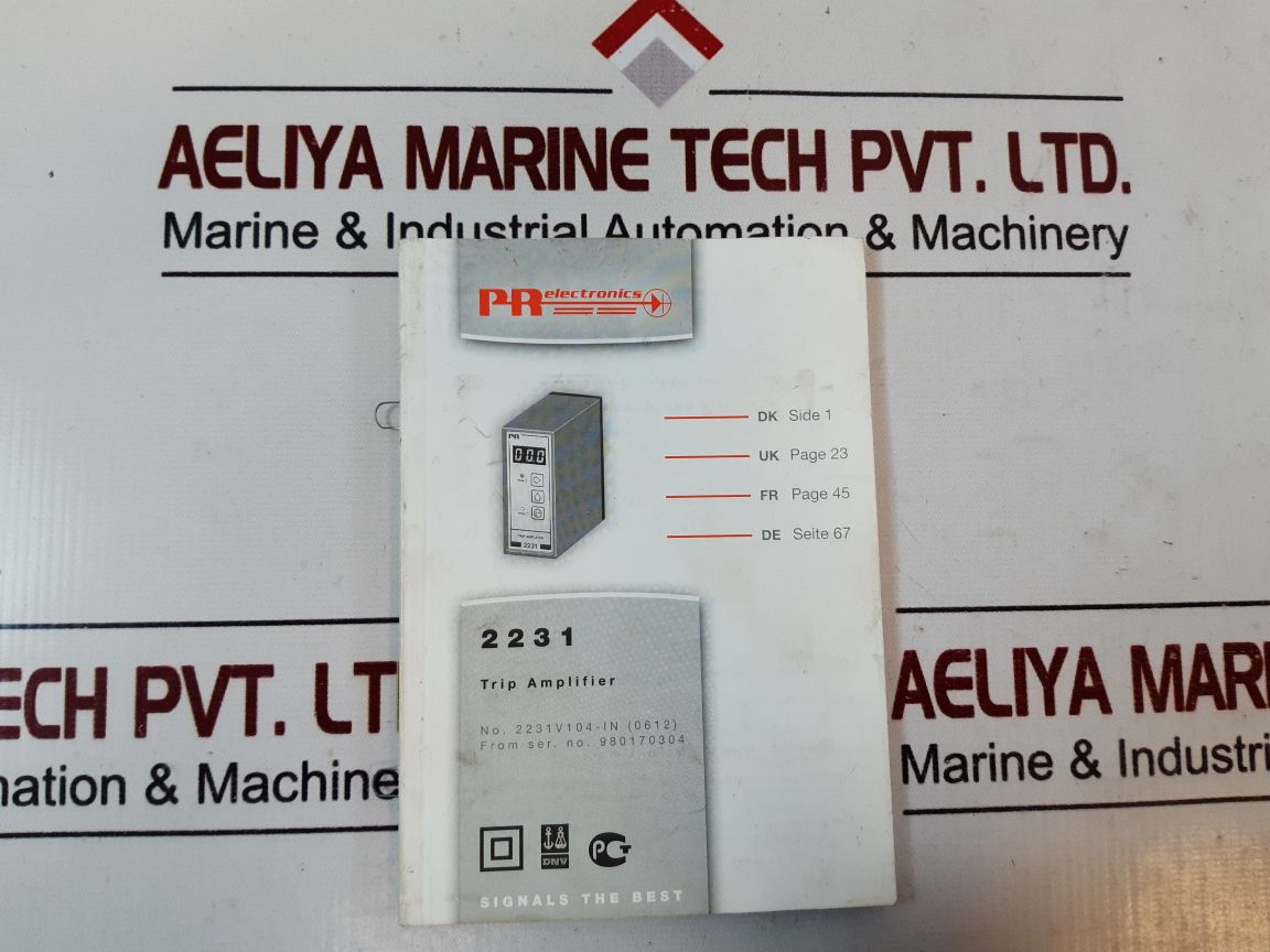 Pr Electronics 2231S102 Trip Amplifier 24 V