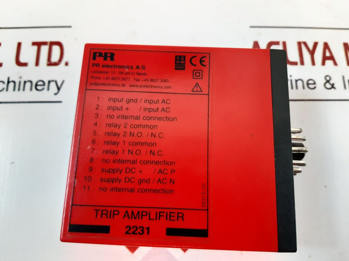 Pr Electronics 2231S102 Trip Amplifier 24 V