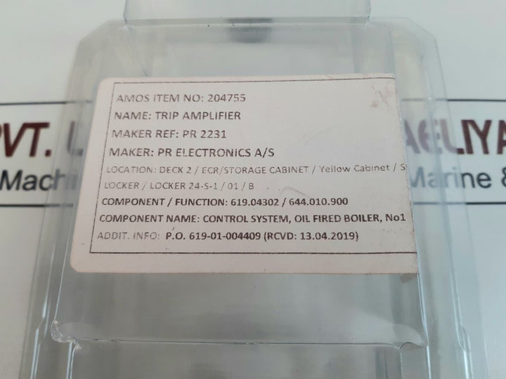 Pr Electronics 2231 Trip Amplifier 2231P Free Shipping
