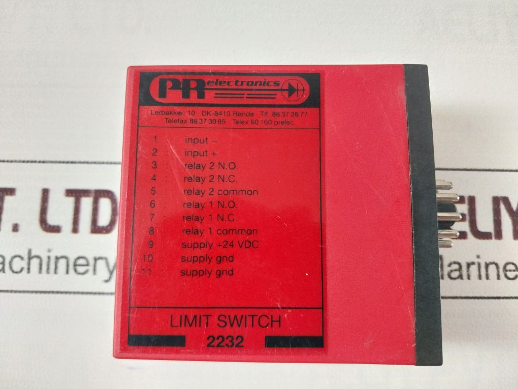 Pr Electronics 2232 Limit Switch 2232 B2B,24 Vdc