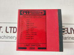 Pr Electronics 2232 Limit Switch 2232 B2B,24 Vdc