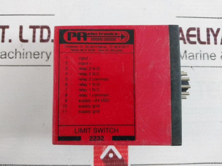 Pr Electronics 2232 Limit Switch 4-20Ma 2232 B1B