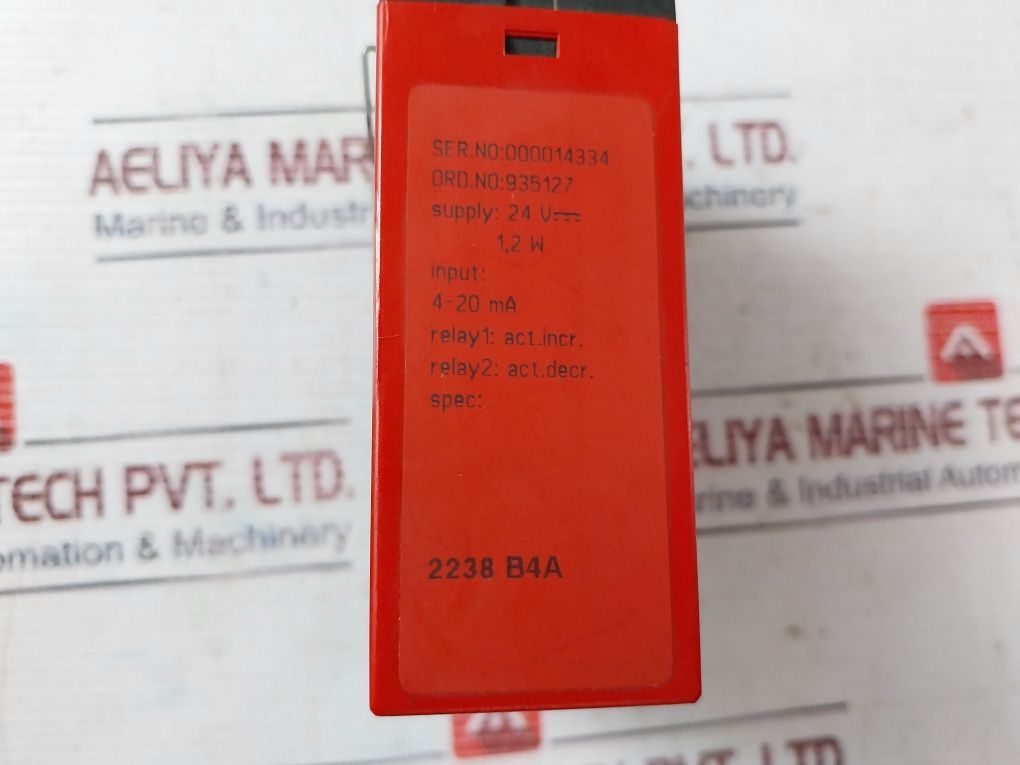 Pr Electronics 2238 B4A Trip Amplifier +24 Vdc