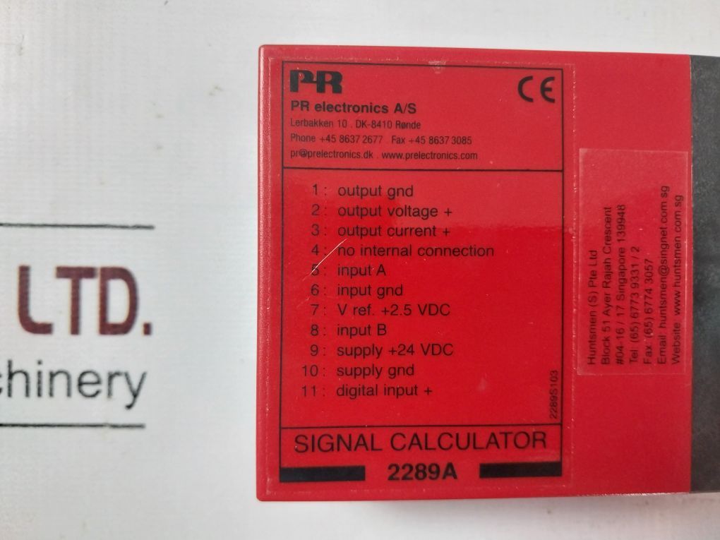 Pr Electronics 2289A Signal Calculator 2289 With Base
