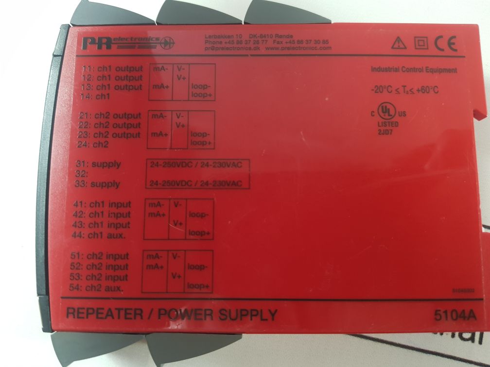 Pr Electronics 5104A Repeater Power Supply 5104Ab2B