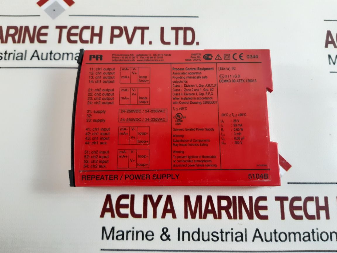 Pr Electronics 5104B RepeaterPower Supply

