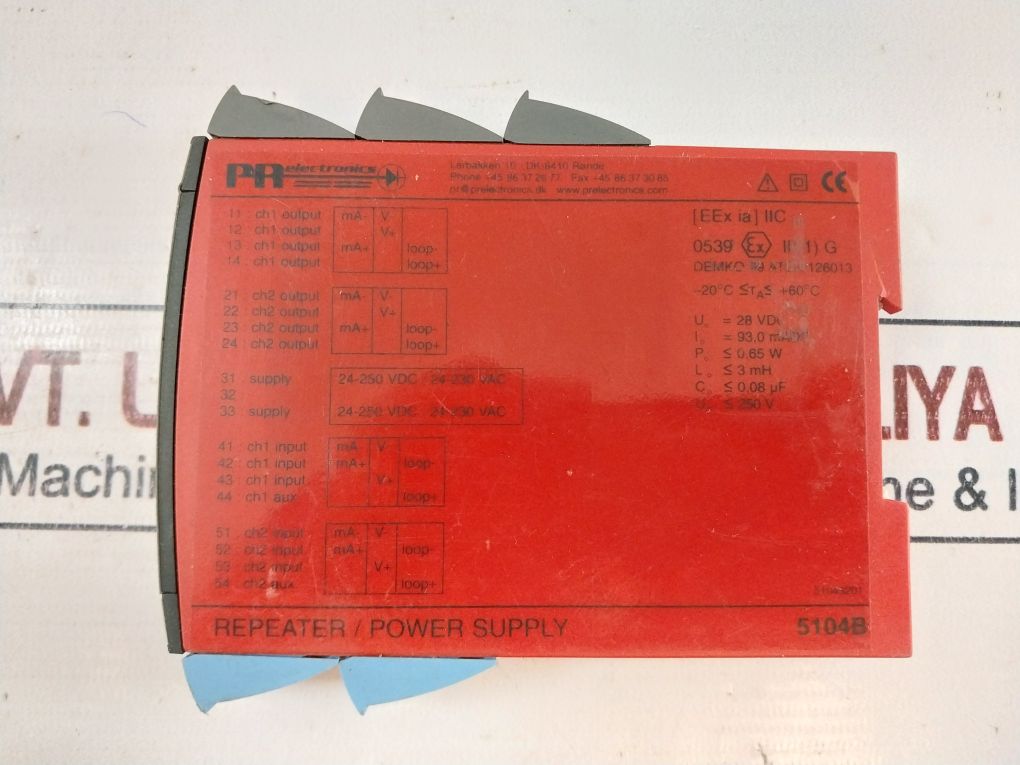 Pr Electronics 5104Bb2B Repeater Power Supply 24-250Vdc 50/60Hz